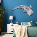 création murale en métal " Requin baleine " ACIER INOX