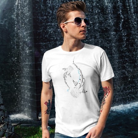 Camiseta ecológica hombre "Tiburones ballena"