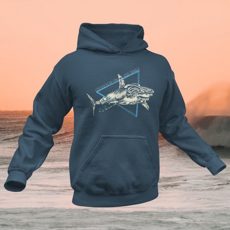 Sweat-shirt " Le grand requin blanc"