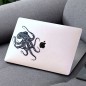 Self-adhesive stickers the black octopus transparent background