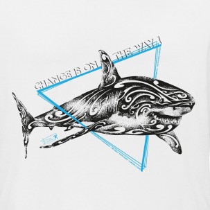 Tshirt Femme " Le grand requin blanc"