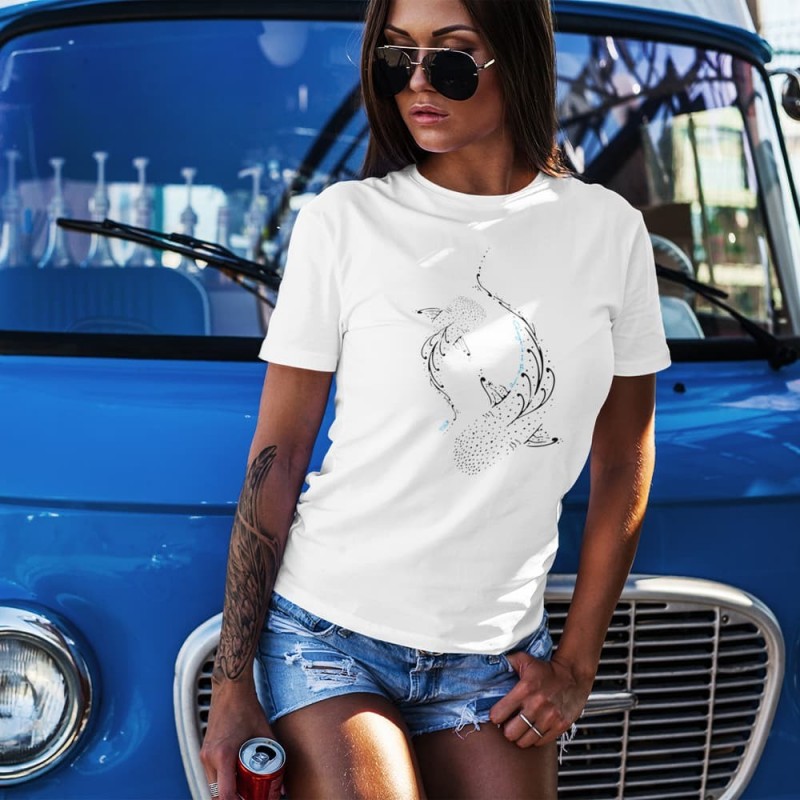 Camiseta Ecológica Mujer "Tiburones Ballena"