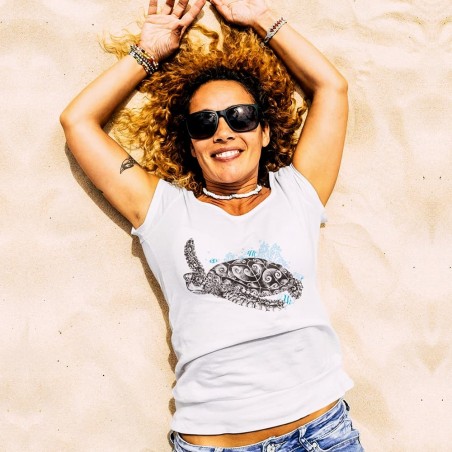 Damen Bio-T-Shirt „Die Meeresschildkröte“