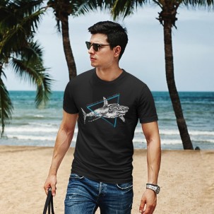 T-shirt Bio Homme "Le requin blanc"