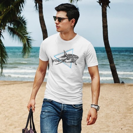 Camiseta Ecológica Hombre "El Tiburón Blanco"