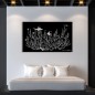 Metal wall decoration - Coral painting
