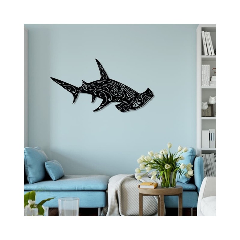 Décoration murale en métal - REQUIN MARTEAU