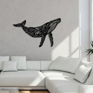Metal wall decoration - Humpback whale
